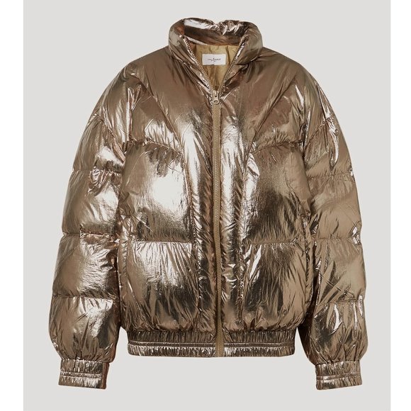NWT ISABEL MARANT ÉTOILE Kristen Metallic Jacket - Picture 7 of 10